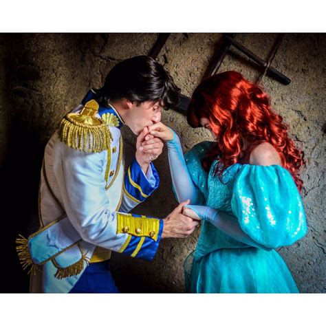 Ariel And Eric Disney Cosplay Disney Characters Costumes Disneyland - Riset