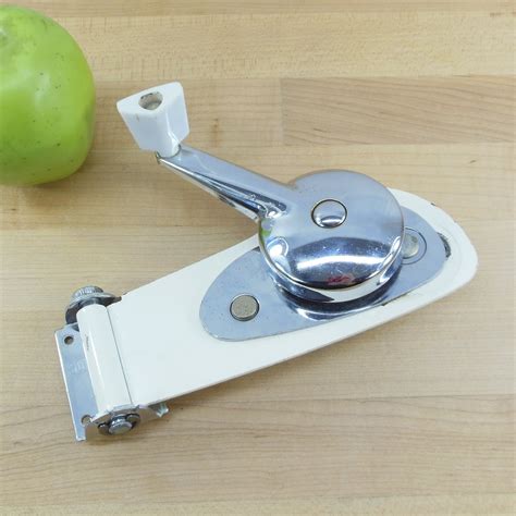 Swing-A-Way USA Vintage Early Wall Can Opener White Chrome – Olde ...