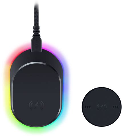 Razer Mouse Dock Pro + wireless Charging puck, 4kHz wireless Mouse Charging Dock (RZ81-01990100 ...