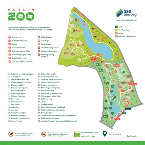 Zoo Map | Dublin Zoo