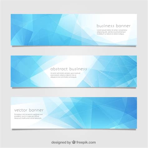 Free Vector | Blue abstract banner