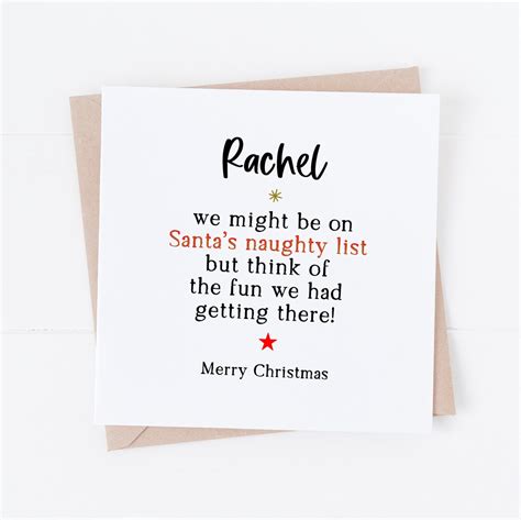 Funny Christmas Card for Friend Personalised Best Friend Christmas Card ...