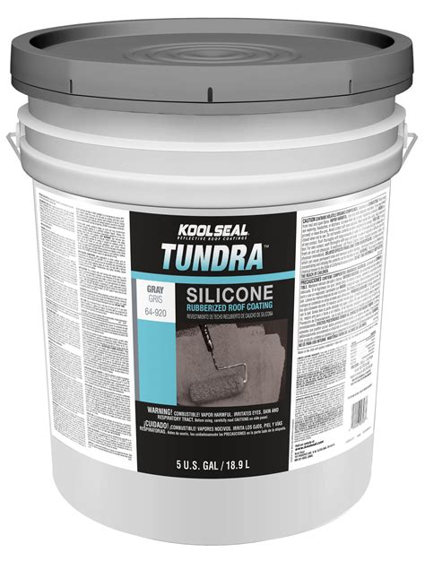 Tundra™ Silicone Rubberized Gray Roof Coating - Koolseal