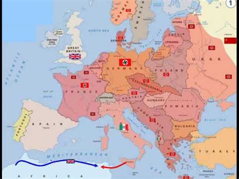 World War II Animated Map - YouTube