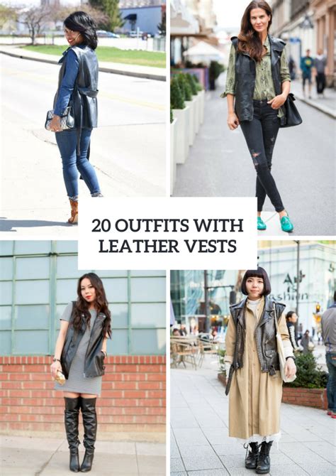 20 Leather Vest Outfits For Ladies - Styleoholic