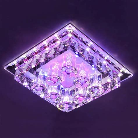 Modern LED Crystal Ceiling light surface mounted style Ceiling Lighting Fixture for Aisle ...