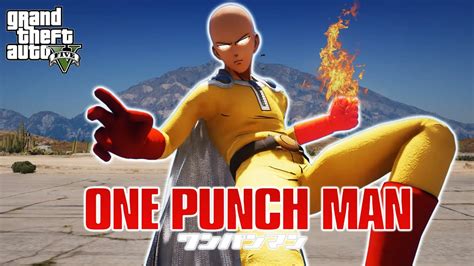 GTA 5 - One Punch Man (SAITAMA) Mod | All Powers Showcase - YouTube