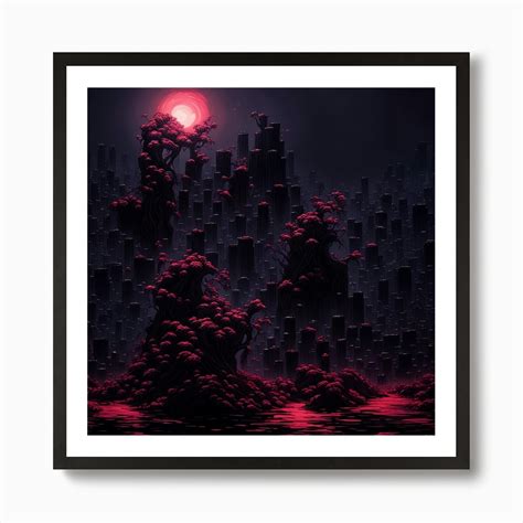 Dark City Art Print by Sushil art - Fy