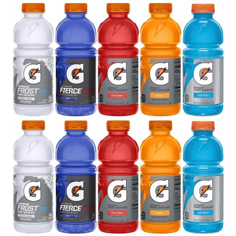 Buy Gatorade Thirst Quencher Sports Drink 5 Flavors Variety Pack, 20 Fl ...