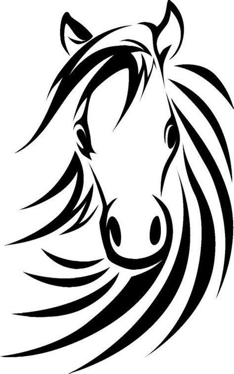 Free Printable Horse Head Stencils - ClipArt Best