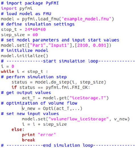 Python code for loading/assessing FMU | Download Scientific Diagram