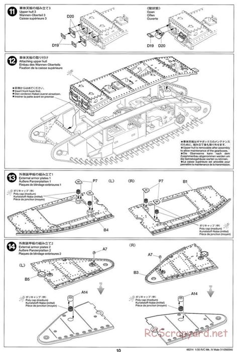 Tamiya - 48214 - Manual • WWI British Tank Mark IV Male - 1/35 Scale • RCScrapyard - Radio ...