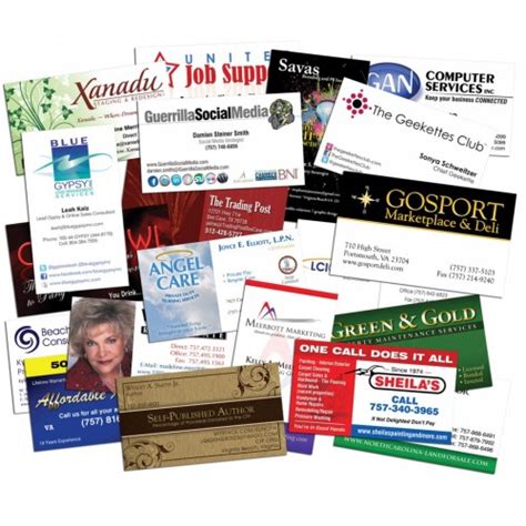 Low Cost Business Cards - Standard 2" x 3.5" size - Full Color, Glossy, UV, Both Sides, Rounded ...