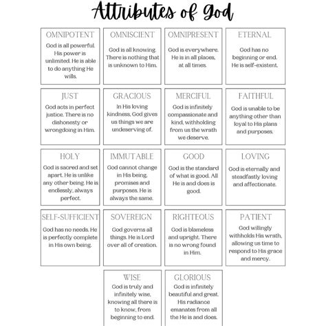 The Attributes of God (With Free Printable for Bible Study!)