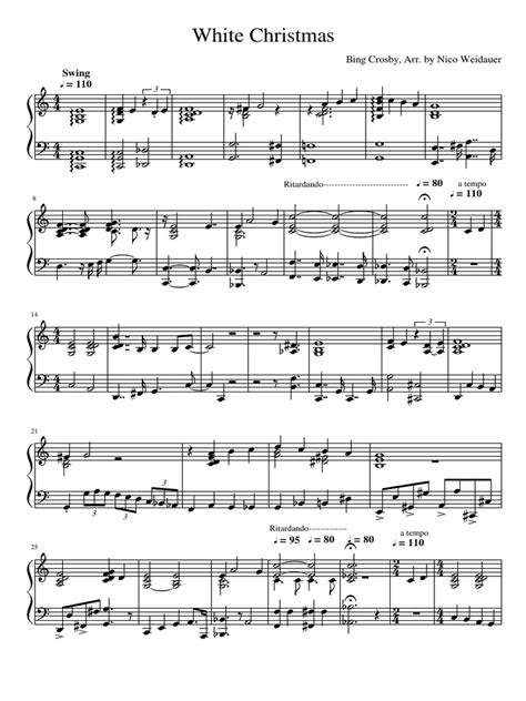 White Christmas Piano | PDF | Musical Forms | Elements Of Music