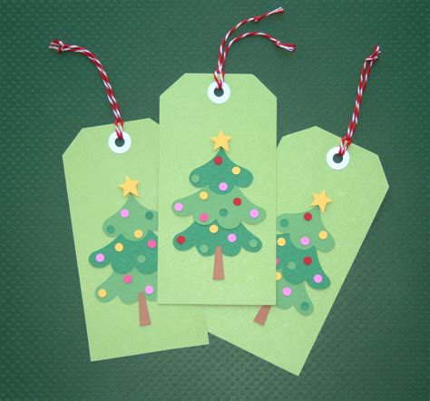 Christmas Tree Gift Tags • Crafted Living