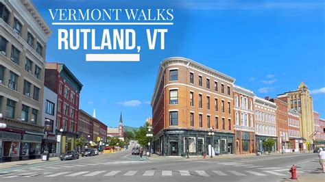 Vermont Walks - Rutland, VT - Blue sky spring walk in downtown Rutland ...