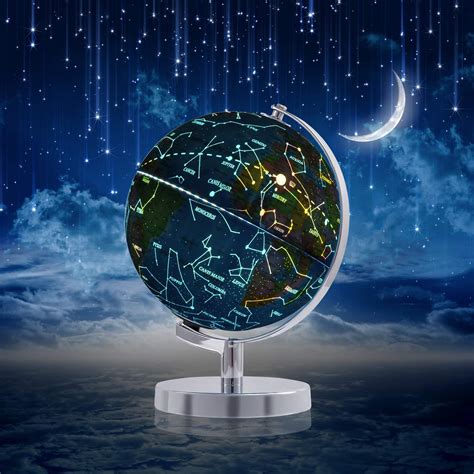 Wizdar Illuminated World Globe for Kids' Learning, 3 in 1 Interactive ...