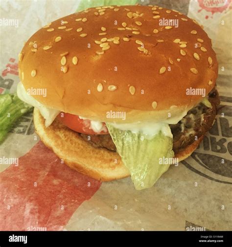 Burger King Whopper Jr Stock Photo - Alamy