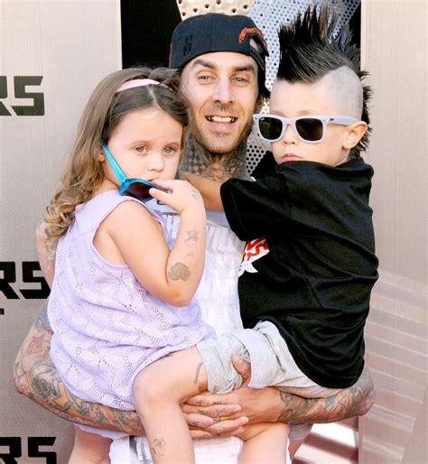 Travis Barker and His Kids Rock the Grammys Red Carpet