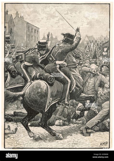 1819 - The Peterloo Massacre Stock Photo - Alamy