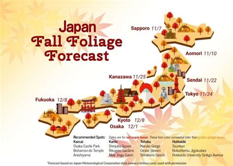 Japan Fall Foliage Map