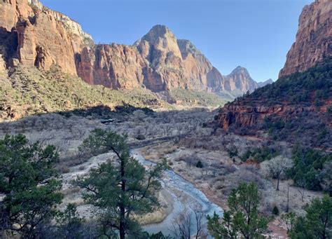 Valley Views, Zion National Park, Zion Canyon, The Great White Throne ...