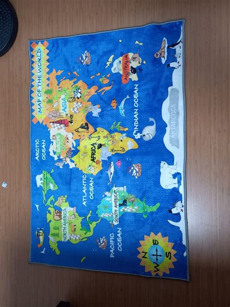 World Map Rug, Kids Map of the World , World Map Rug, Boys Bedroom Rug ...