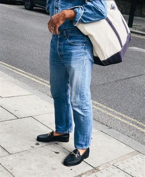 Jeans And Loafers Outfit, Jeans Outfit Men, Shoes With Jeans, Mens ...