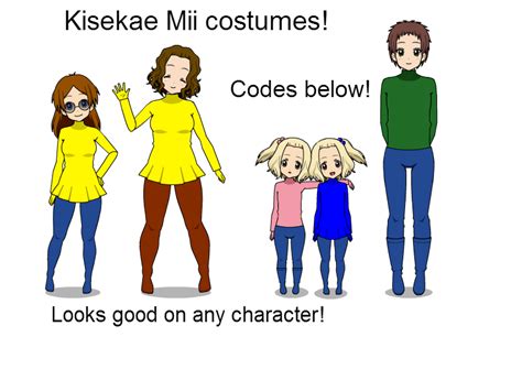 Kisekae Mii costumes! by AsahiGirl on DeviantArt