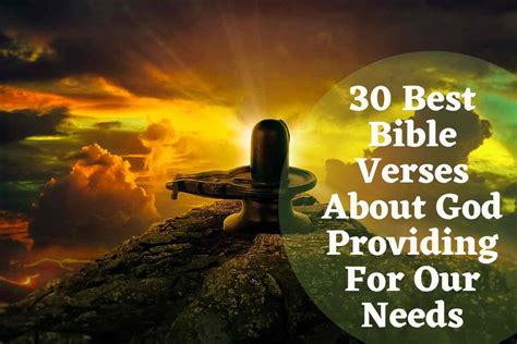 22 Best Bible Verses About God Providing For Our Needs