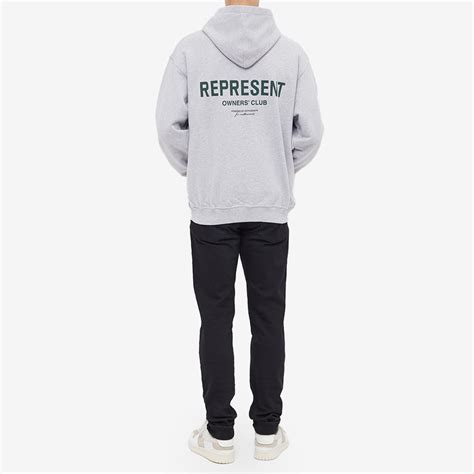 Represent Represent Owners Club Hoodie Light Grey Marl | END. (IE)