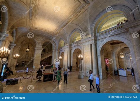 Interior of New York Public Library Main Branch in Manhattan, NYC Editorial Stock Image - Image ...