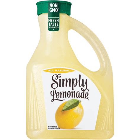 Simply Lemonade, All Natural Non-GMO, 2.63 Liters - Walmart.com