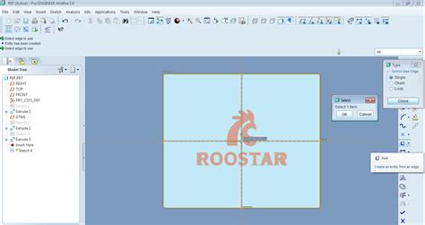 Using a reference image in pro e & creo elements to create a logo or ...