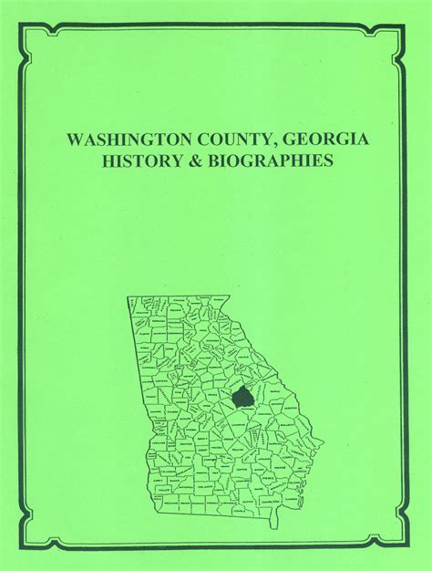 Washington County, Georgia History and Biographies - Southern Genealogy ...