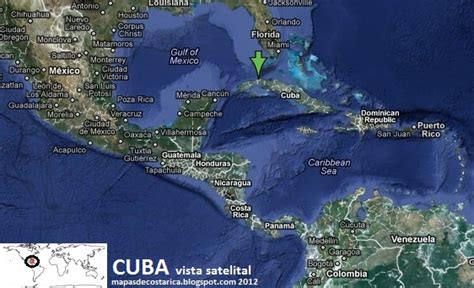 Mapa De Cuba Satelital