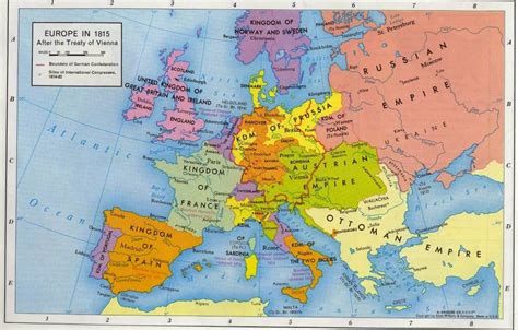 Europe 1815 Map