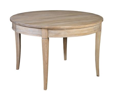 Table de cuisine en bois ronde