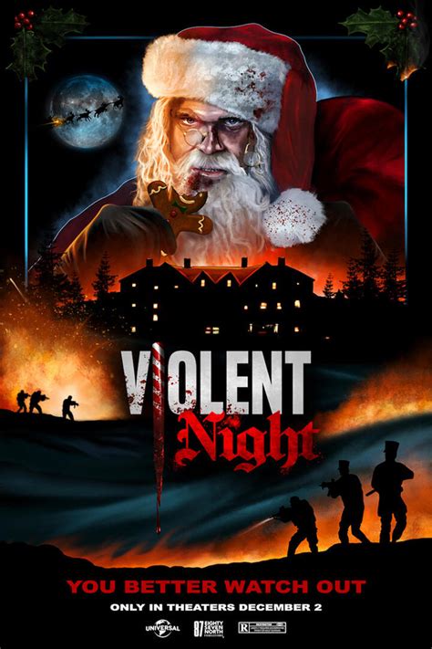 Violent Night by Bryan Johnson - Home of the Alternative Movie Poster -AMP-