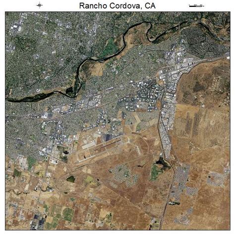 Aerial Photography Map of Rancho Cordova, CA California