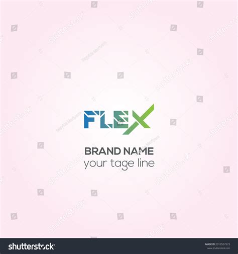 Flex Vector Logo Design Brand Identity Stock Vector (Royalty Free ...