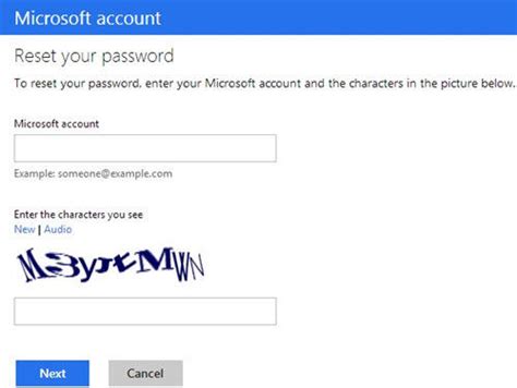 How to Reset Your Microsoft Account Password