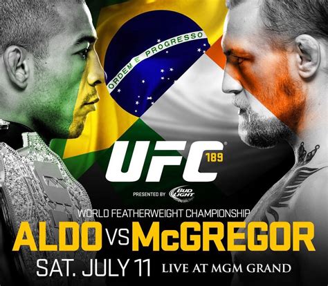 UFC 189 - Aldo vs. McGregor Poster March 31, 2015 MMA Photo