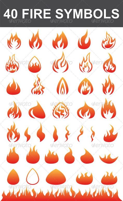 40 Fire Symbols | Fire tattoo, Symbols, Flame tattoos