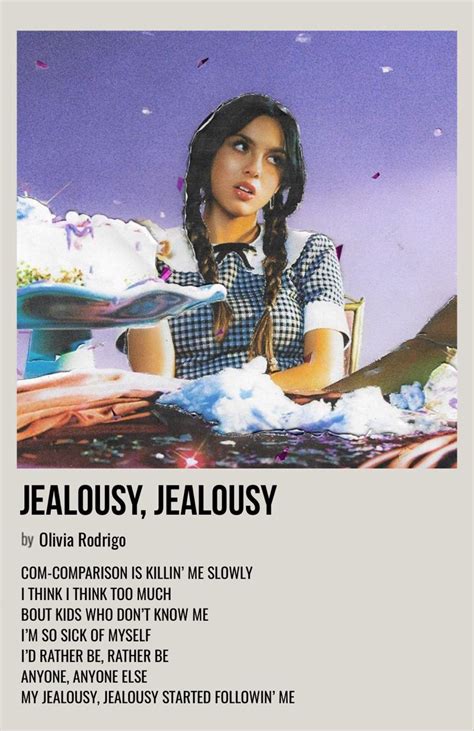 jealousy, jealousy | Music poster ideas, Music poster design, Music poster