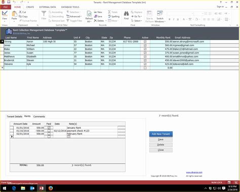 Microsoft Access Invoice Database Template Free Of Sample Excel Database Idealstalist ...