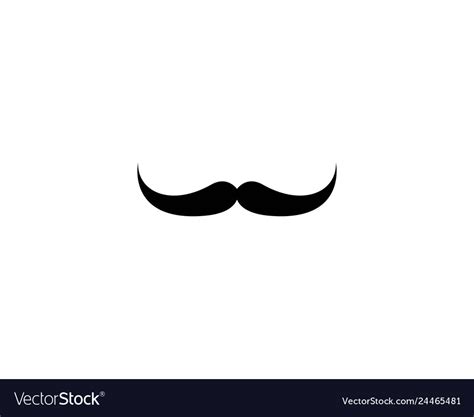 Mustache logo icon Royalty Free Vector Image - VectorStock