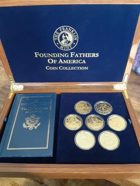 THE FRANKLIN MINT Founding Fathers Coin Collection, 7-Piece 24-Karat Gold Plated $99.00 - PicClick