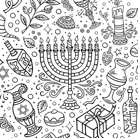 Hanukkah Coloring Pages